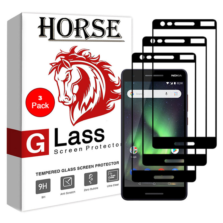 محافظ صفحه نمایش 5D هورس مدل FAG مناسب برای گوشی موبایل نوکیا 2.1 بسته سه عددی