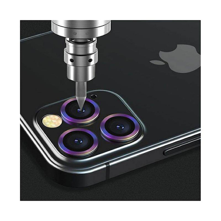 محافظ لنز دوربین بوک مدل NEW OPTIC مناسب برای گوشی موبایل اپل IPHONE 13PROMAX به همراه محافظ پشت گوشی