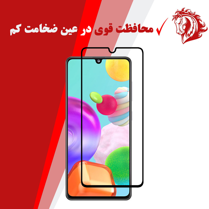 محافظ صفحه نمایش 5D هورس مدل FAG مناسب برای گوشی موبایل سامسونگ Galaxy A41 بسته دو عددی