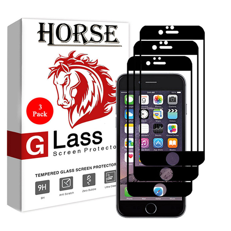 محافظ صفحه نمایش سرامیکی هورس مدل CRM مناسب برای گوشی موبایل اپل iPhone 6 / 6s بسته سه عددی
