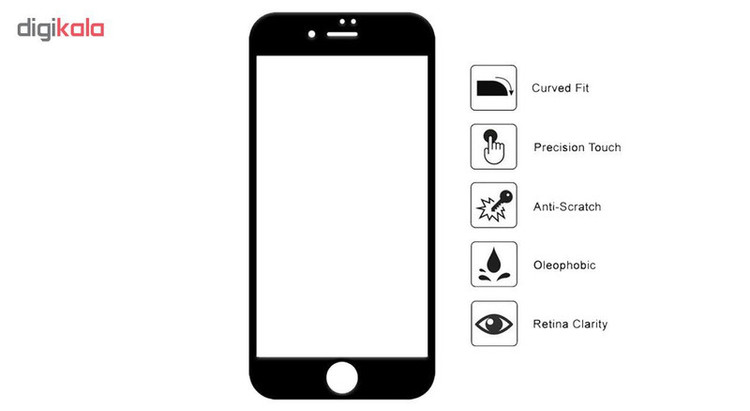 محافظ صفحه نمایش سرامیکی هورس مدل CRM مناسب برای گوشی موبایل اپل iPhone 6 / 6s بسته سه عددی