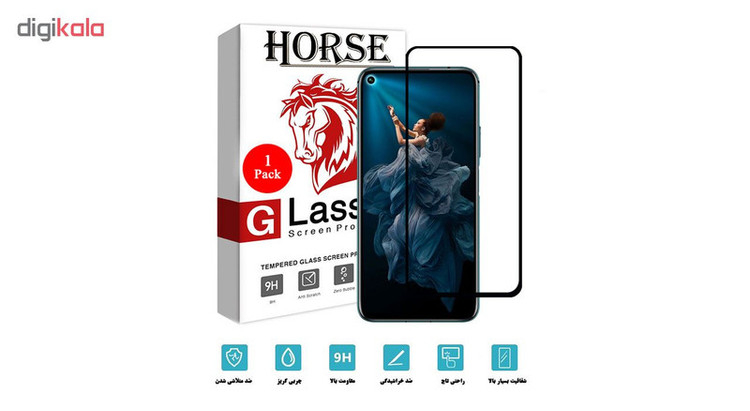 محافظ صفحه نمایش 5D هورس مدل FAG مناسب برای گوشی موبایل آنر 20 Pro