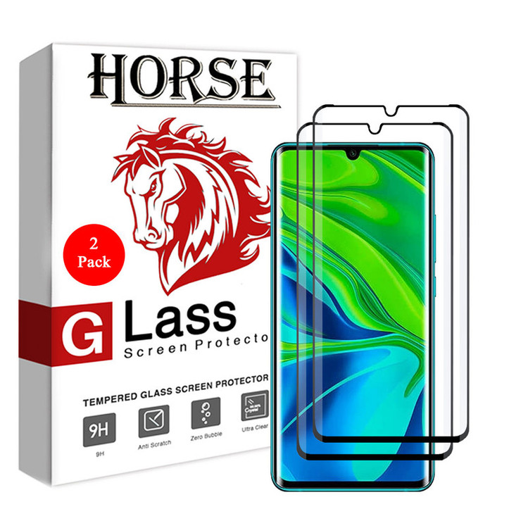 محافظ صفحه نمایش 6D هورس مدل FAG مناسب برای گوشی موبایل شیائومی Mi Note 10 بسته دو عددی