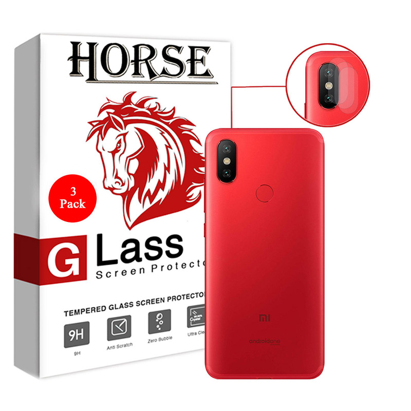 محافظ لنز دوربین هورس مدل UTF مناسب برای گوشی موبایل شیائومی Mi A2 / Mi 6X بسته سه عددی