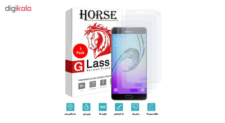 محافظ صفحه نمایش نانو هورس مدل FSN مناسب برای گوشی موبایل سامسونگ Galaxy A7 2016 بسته سه عددی