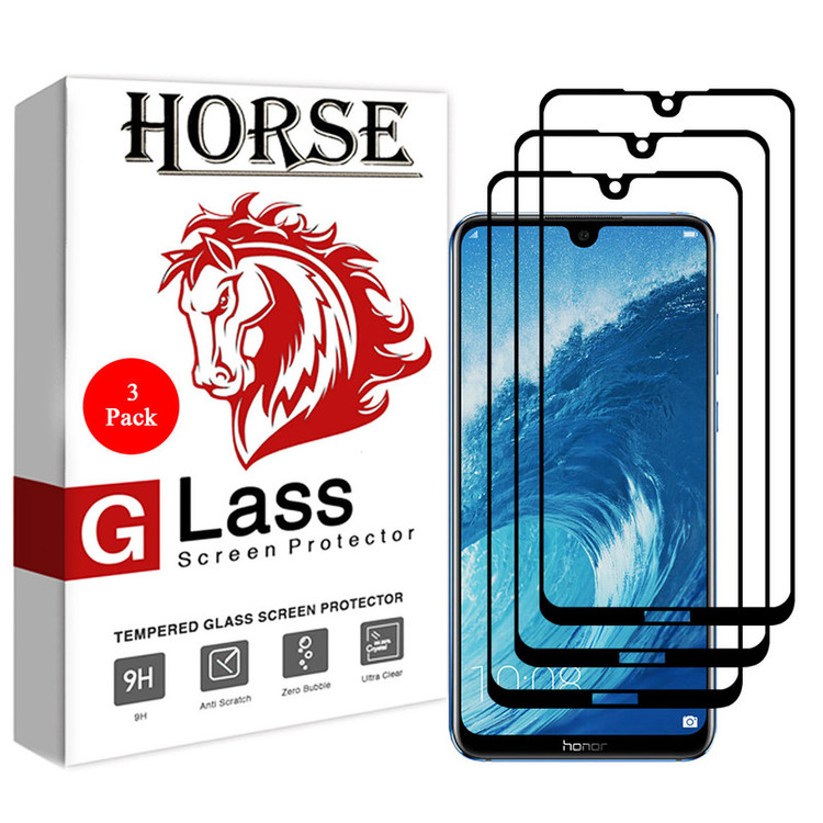 محافظ صفحه نمایش 5D هورس مدل FAG مناسب برای گوشی موبایل آنر 8X Max بسته سه عددی