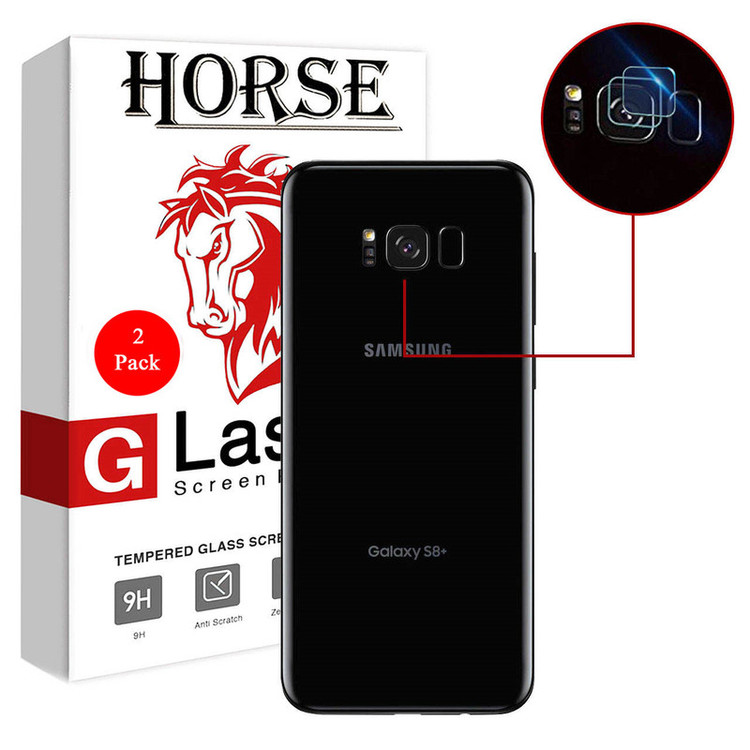 محافظ لنز دوربین هورس مدل UTF مناسب برای گوشی موبایل سامسونگ Galaxy S8 بسته دو عددی