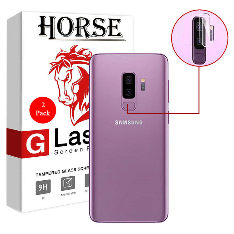 محافظ لنز دوربین هورس مدل UTF مناسب برای گوشی موبایل سامسونگ Galaxy S9 Plus بسته دو عددی