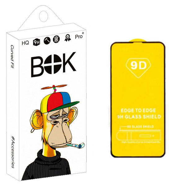 محافظ صفحه نمایش بوک مدل 9D full مناسب برای گوشی موبایل اپل IPHONE 13