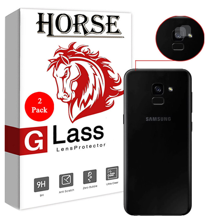 محافظ لنز دوربین هورس مدل UTF مناسب برای گوشی موبایل سامسونگ Galaxy A8 2018 بسته دو عددی