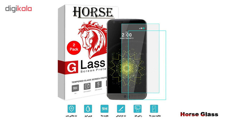 محافظ صفحه نمایش هورس مدل Ultra Clear Crystal مناسب برای گوشی موبایل ال جی G5 بسته دو عددی