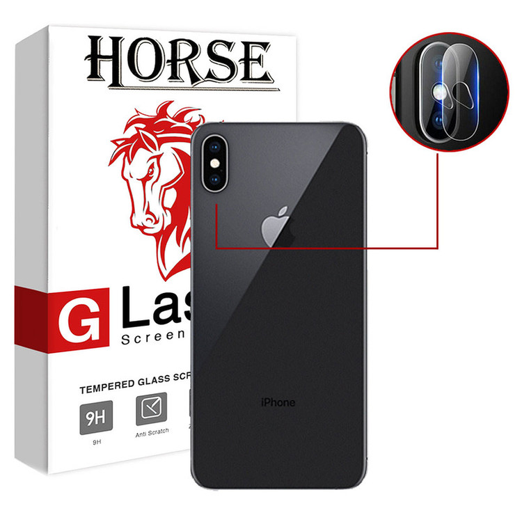 محافظ لنز دوربین هورس مدل UTF مناسب برای گوشی موبایل اپل iPhone XS