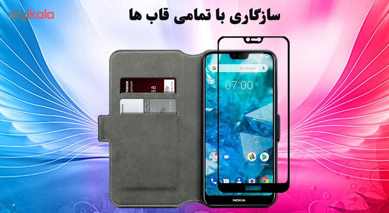 محافظ صفحه نمایش 5D هورس مدل FAG مناسب برای گوشی موبایل نوکیا 7.1