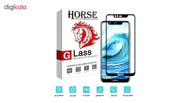 محافظ صفحه نمایش 5D هورس مدل FAG مناسب برای گوشی موبایل نوکیا 5.1 پلاس / X5