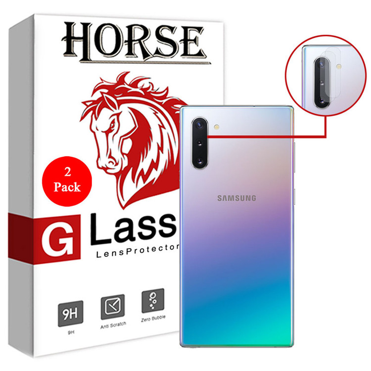 محافظ لنز دوربین هورس مدل UTF مناسب برای گوشی موبایل سامسونگ Galaxy Note10 بسته دو عددی