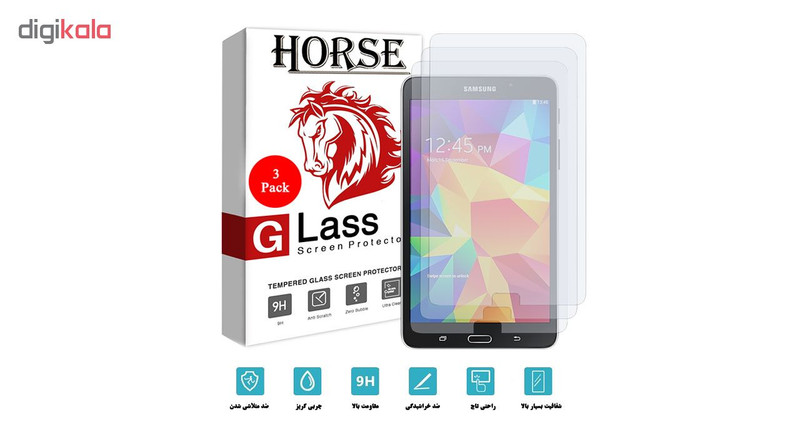 محافظ صفحه نمایش هورس مدل UCC مناسب برای تبلت سامسونگ Galaxy Tab 4 7 T230 بسته سه عددی