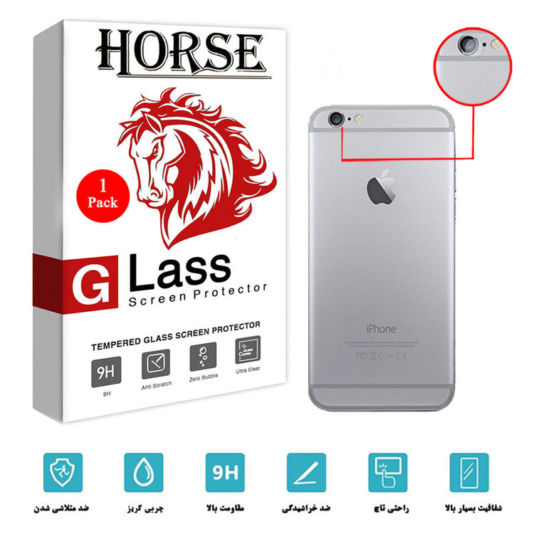 محافظ لنز دوربین هورس مدل SGL-H مناسب برای گوشی موبایل اپل iPhone 6 Plus / 6s Plus