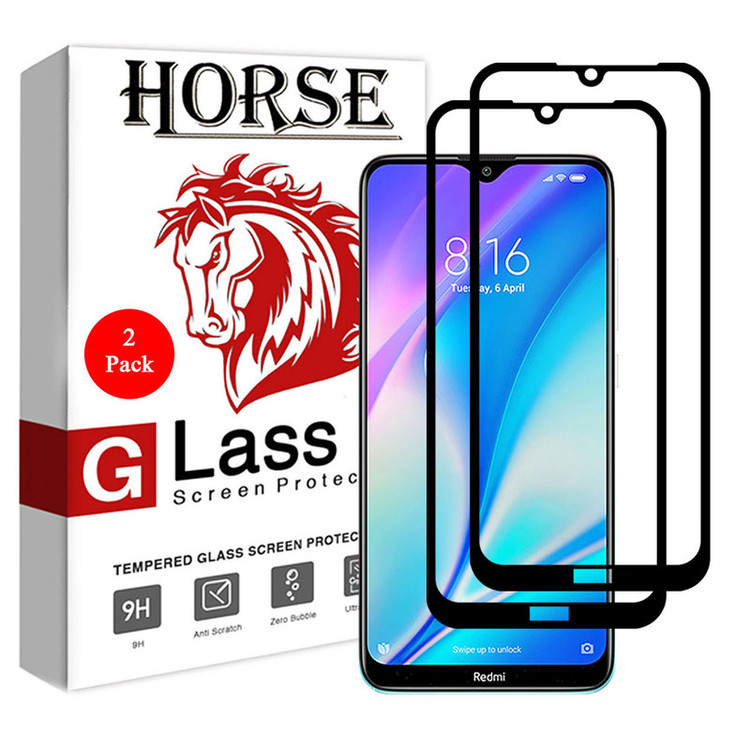 محافظ صفحه نمایش 5D هورس مدل FAG مناسب برای گوشی موبایل شیائومی Redmi 8A Dual بسته دو عددی