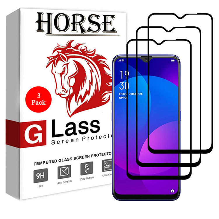 محافظ صفحه نمایش 5D هورس مدل FAG مناسب برای گوشی موبایل اوپو A9x بسته سه عددی