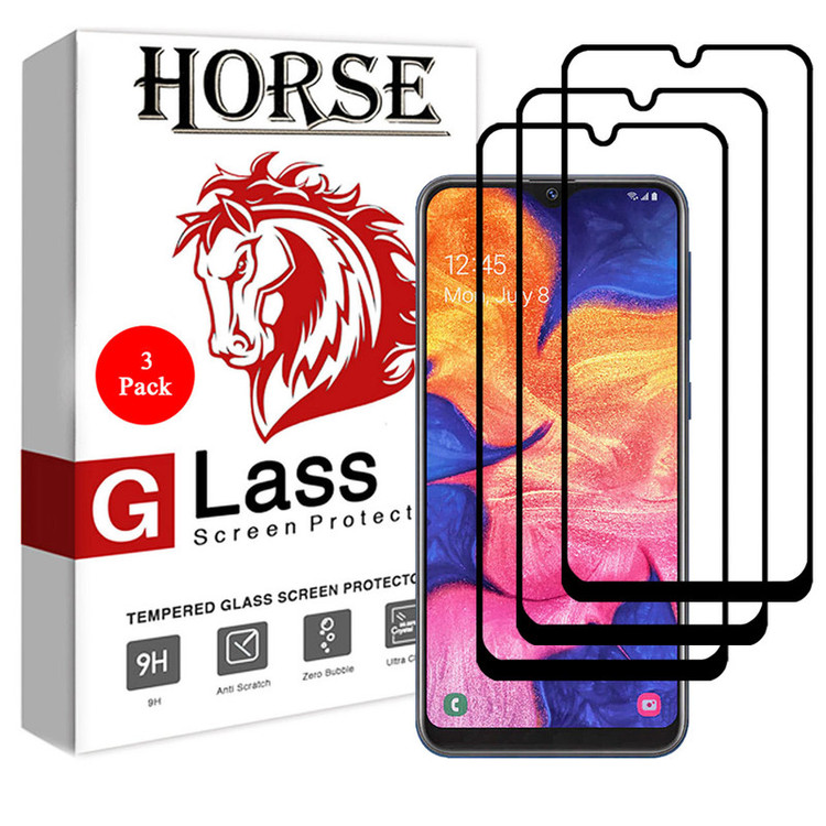 محافظ صفحه نمایش 5D هورس مدل FAG مناسب برای گوشی موبایل سامسونگ Galaxy A10e بسته سه عددی