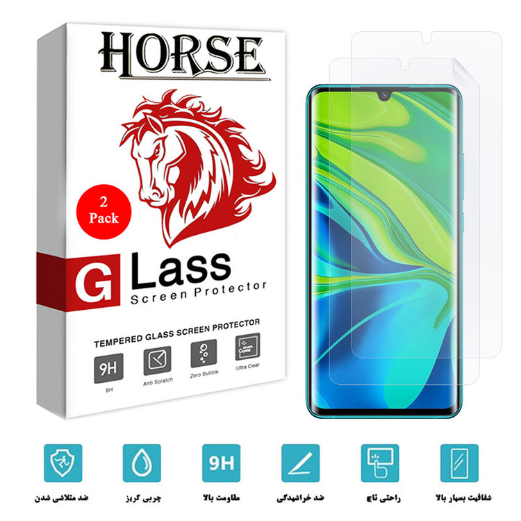 محافظ صفحه نمایش نانو هورس مدل FSN مناسب برای گوشی موبایل شیائومی Mi Note 10 بسته دو عددی