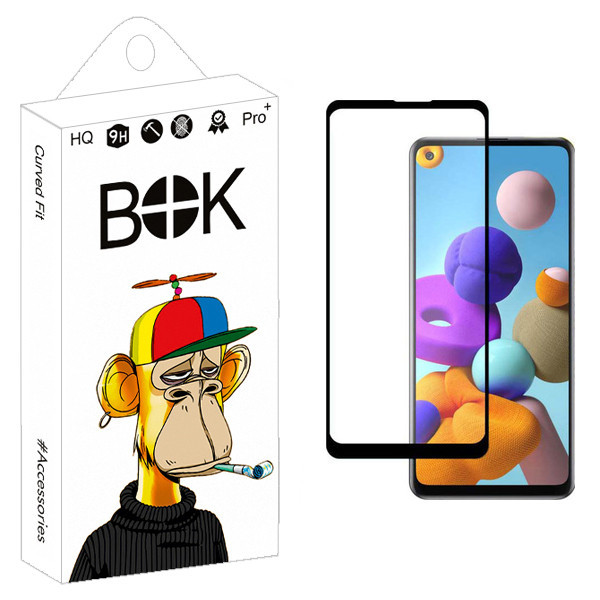 محافظ صفحه نمایش بوک مدل +HD مناسب برای گوشی موبایل سامسونگ Galaxy A21s