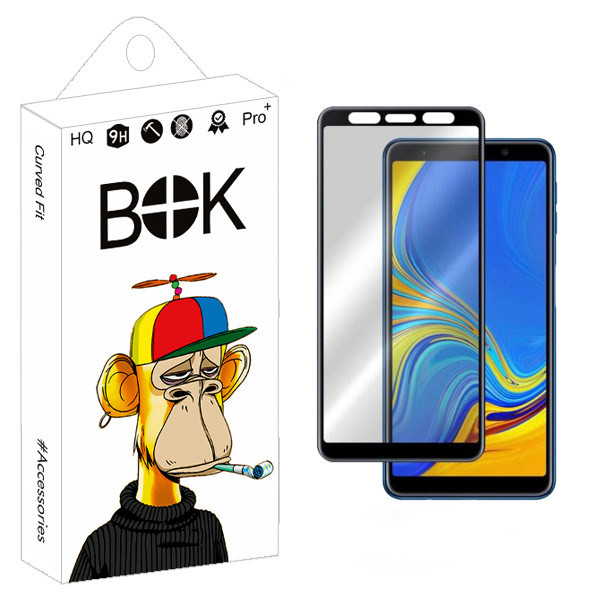محافظ صفحه نمایش سرامیکی بوک مدل +HD مناسب برای گوشی موبایل سامسونگ Galaxy J4 Plus/J6 Plus/A7 2018