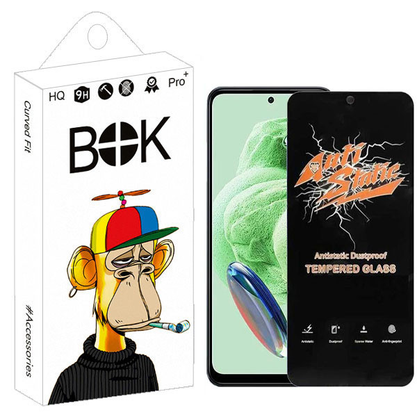 محافظ صفحه نمایش بوک مدل GALA ANTISTATIC مناسب برای گوشی موبایل شیائومی RM 12 4G / 5G / NOTE 12R / POCO M6 PRO