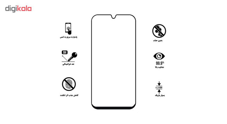 محافظ صفحه نمایش 5D هورس مدل FAG مناسب برای گوشی موبایل سامسونگ Galaxy A90 5G بسته سه عددی