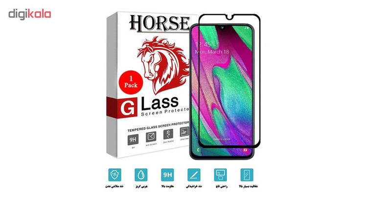 محافظ صفحه نمایش 5D هورس مدل FAG مناسب برای گوشی موبایل سامسونگ Galaxy A40