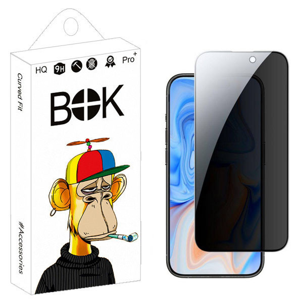 محافظ صفحه نمایش بوک مدل حریم شخصی مناسب برای گوشی موبایل اپل iPhone15 / 15pro