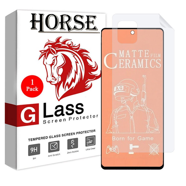 محافظ صفحه نمایش مات هورس مدل 2CMN مناسب برای گوشی موبایل سامسونگ Galaxy Note10 Lite به همراه محافظ پشت