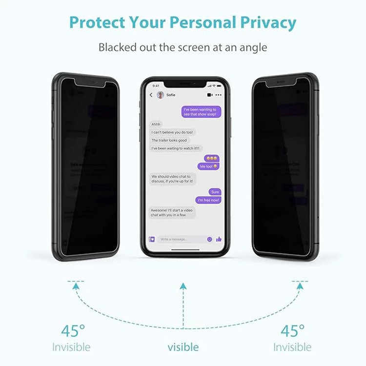 محافظ صفحه نمایش بوک مدل حریم شخصی مناسب برای گوشی موبایل اپل iPhone15 / 15pro