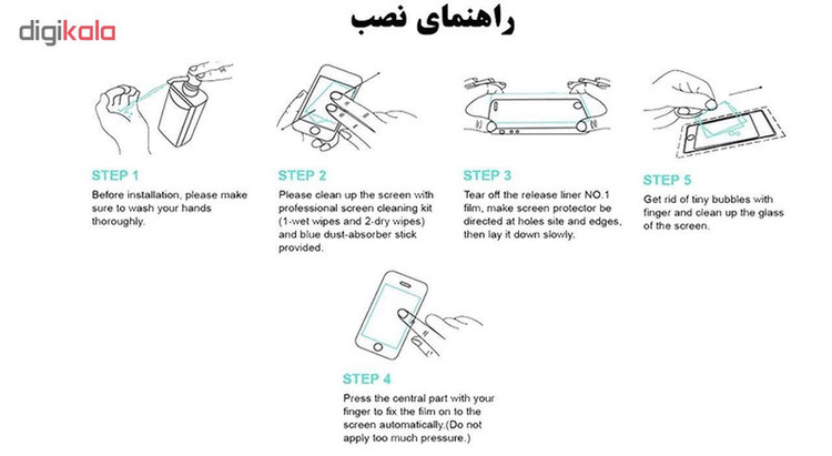 محافظ صفحه نمایش 5D هورس مدل FAG مناسب برای گوشی موبایل سامسونگ Galaxy M20 بسته دو عددی