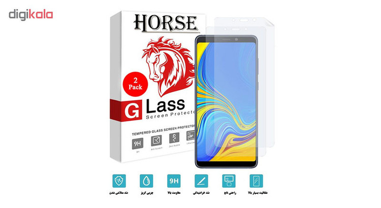 محافظ صفحه نمایش هورس مدل FSN مناسب برای گوشی موبایل سامسونگ Galaxy A9 2018 بسته دو عددی