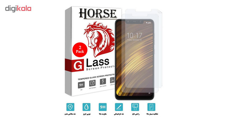 محافظ صفحه نمایش هورس مدل FSN مناسب برای گوشی موبایل شیائومی Pocophone F1 بسته دو عددی