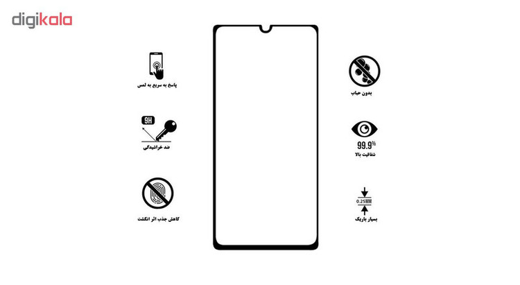 محافظ صفحه نمایش 5D هورس مدل FAG مناسب برای گوشی موبایل آنر 20i