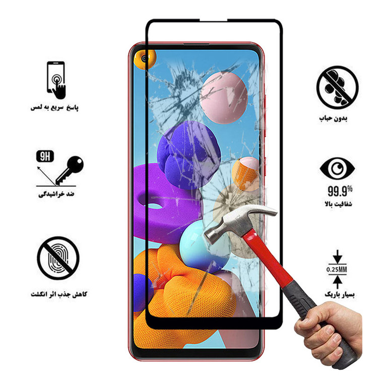 محافظ صفحه نمایش سرامیکی هورس مدل CRM مناسب برای گوشی موبایل سامسونگ Galaxy A21s بسته سه عددی
