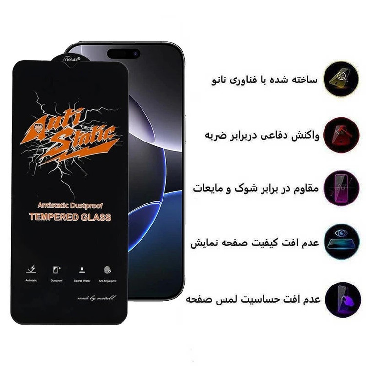 محافظ صفحه نمایش بوک مدل Antistatic Guard مناسب برای گوشی موبایل سامسونگ Galaxy A03s / A03 Core / A13 / A13 5G / A12 / A02 / A02s / A32 5G / A23 / M02 / M02s / M12 / M32 5G / F12 / F02s
