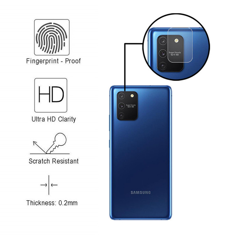 محافظ لنز دوربین هورس مدل UTF مناسب برای گوشی موبایل سامسونگ Galaxy S10 Lite بسته سه عددی