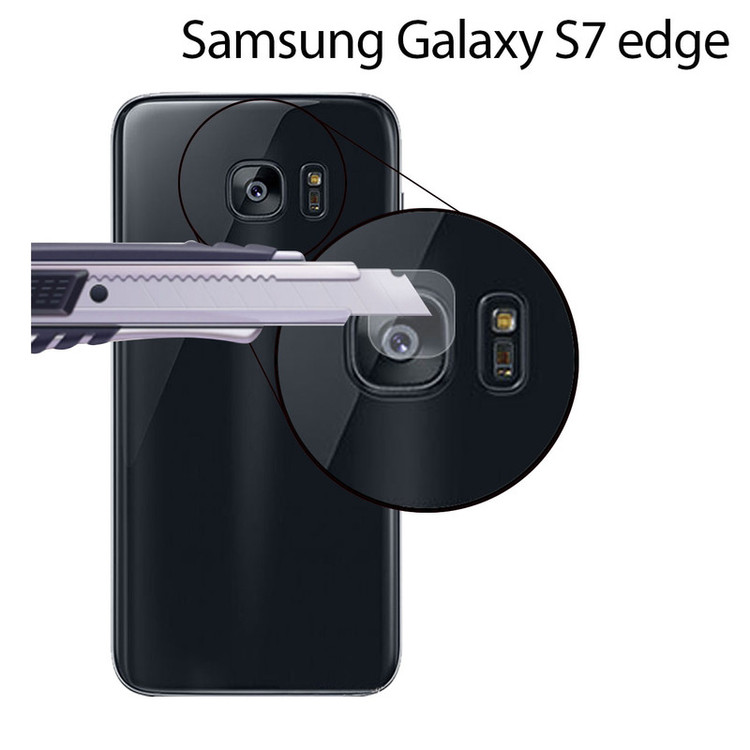 محافظ لنز دوربین هورس مدل UTF مناسب برای گوشی موبایل سامسونگ Galaxy S7 edge بسته دو عددی