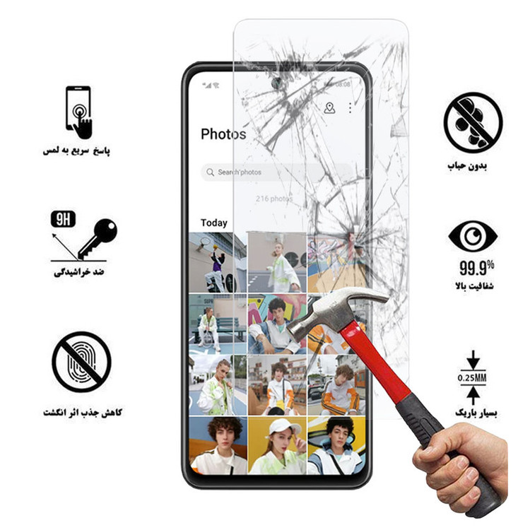 محافظ صفحه نمایش هورس مدل UCC مناسب برای گوشی موبایل هوآوی P smart 2021