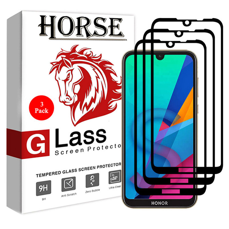 محافظ صفحه نمایش 5D هورس مدل FAG مناسب برای گوشی موبایل آنر 8S بسته سه عددی