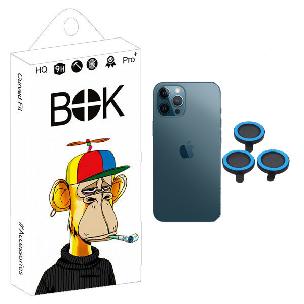 محافظ لنز دوربین بوک مدل Lighting مناسب برای گوشی موبایل اپل iPhone 13 / 12 pro max