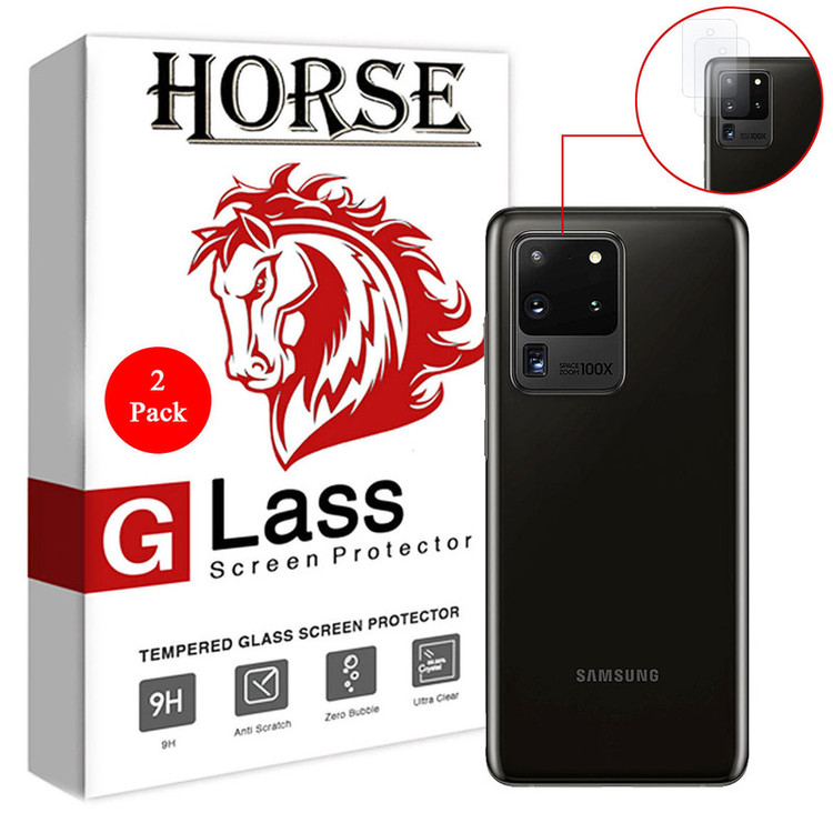 محافظ لنز دوربین هورس مدل UTF مناسب برای گوشی موبایل سامسونگ Galaxy S20 Ultra بسته دو عددی