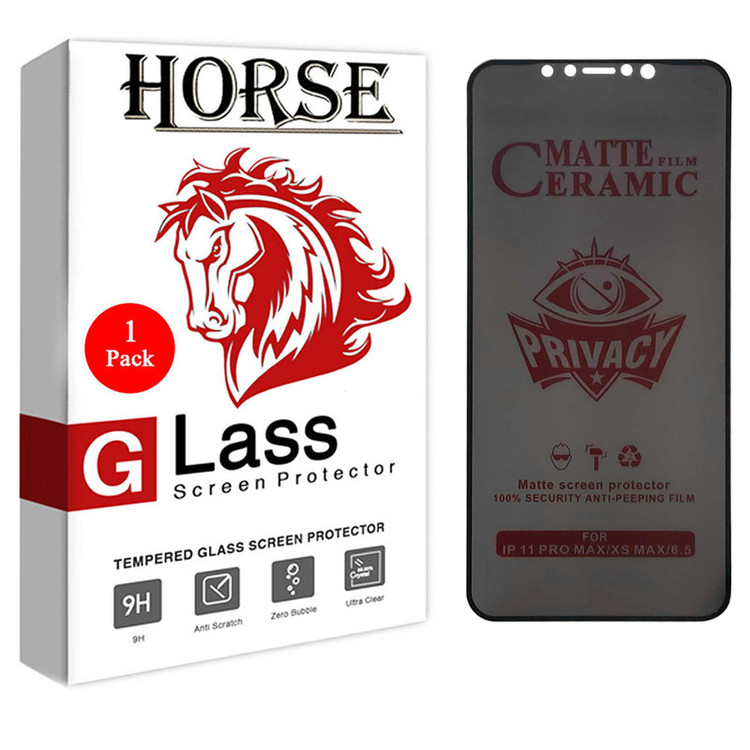 محافظ صفحه نمایش سرامیکی حریم شخصی هورس مدل CRP مناسب برای گوشی موبایل اپل iPhone 11 Pro Max
