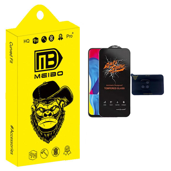 محافظ صفحه نمایش میبو مدل Antistatic Pro مناسب برای گوشی موبایل سامسونگ galaxy a10 به همراه محافظ لنز دوربین 3D