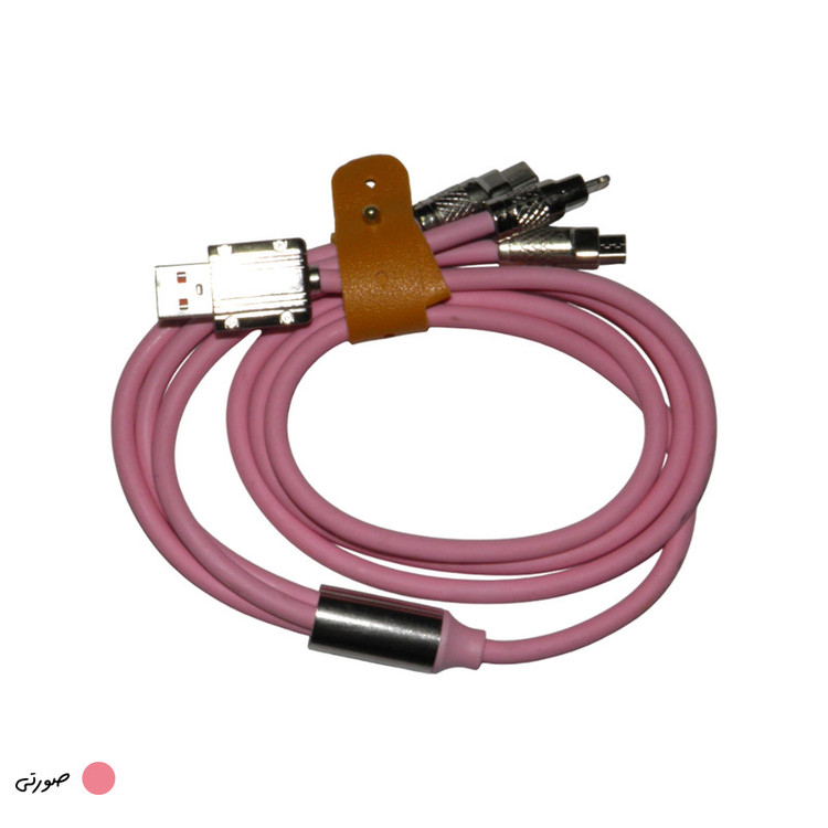 کابل تبدیل USB به microUSB/لایتنینگ/USB-C مدل FAST-CHARGE طول 1 متر