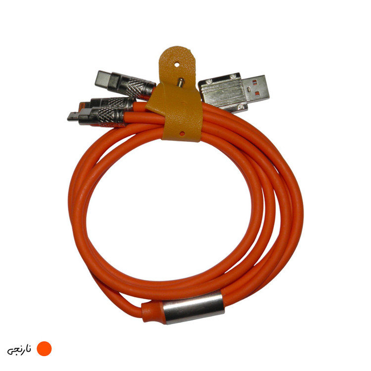 کابل تبدیل USB به microUSB/لایتنینگ/USB-C مدل FAST-CHARGE طول 1 متر