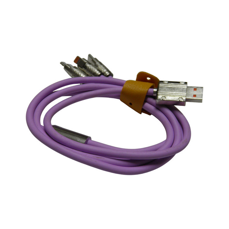 کابل تبدیل USB به microUSB/لایتنینگ/USB-C مدل FAST-CHARGE طول 1 متر